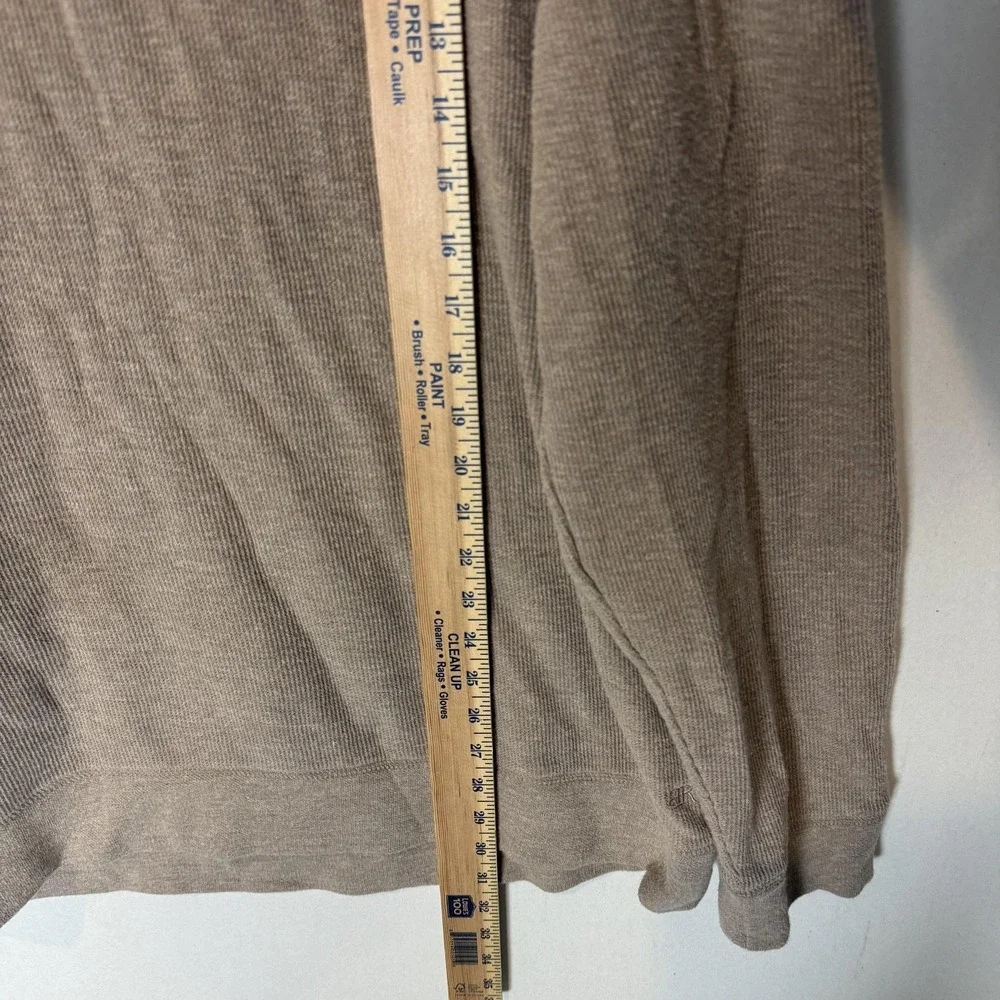 Banana Republic Sweater Mens XL Brown 1/4 Zip Mock Neck Knit‎ Pullover Soft